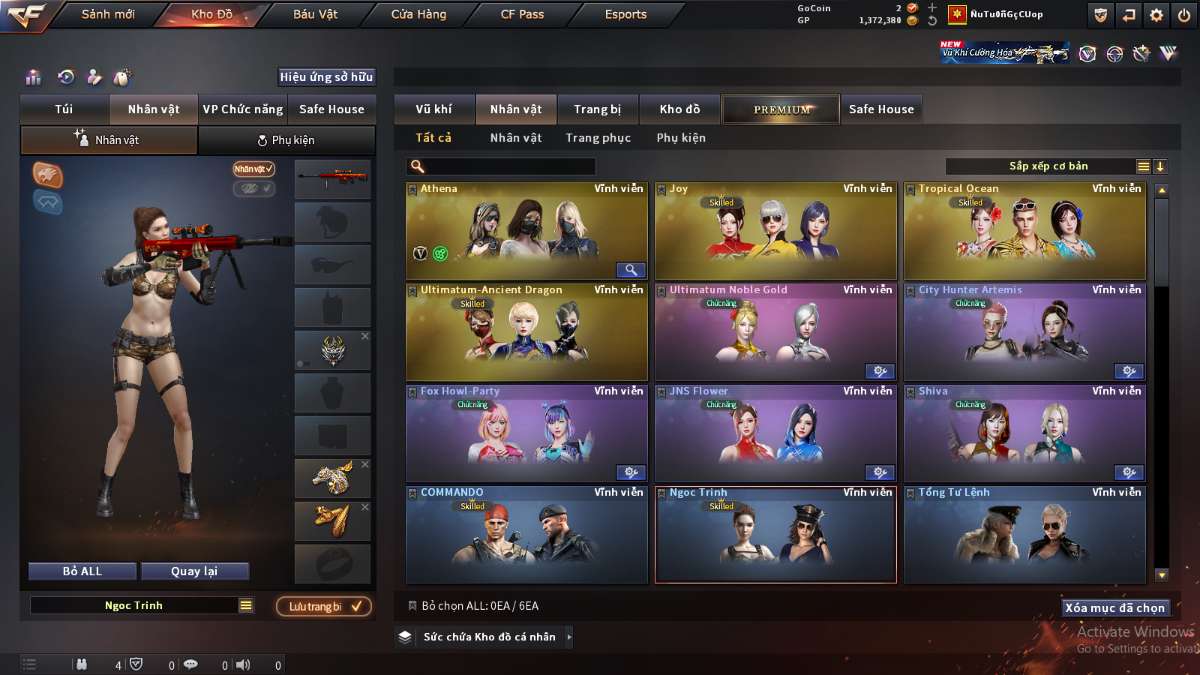 shop acc cf uy tin gia re